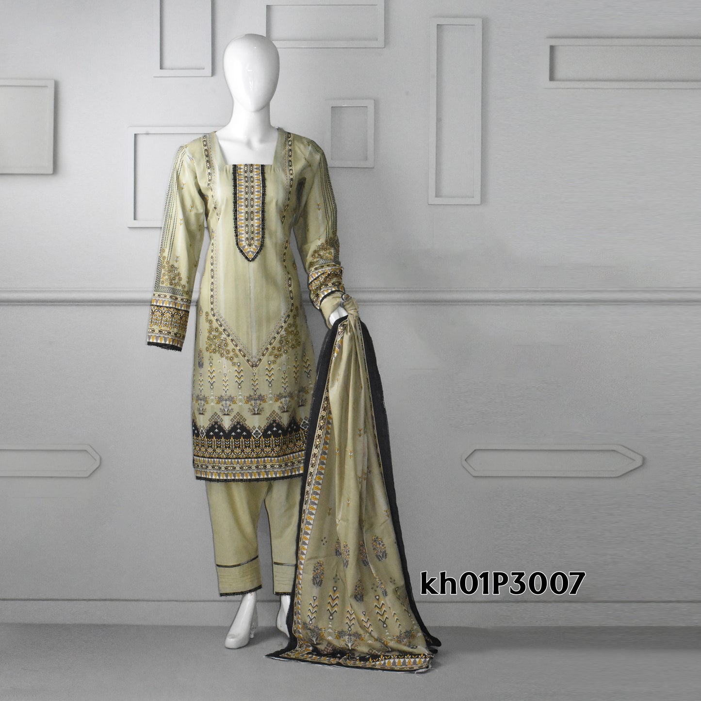 BinNoor Fab Khaddar 3Pcs Vol#1