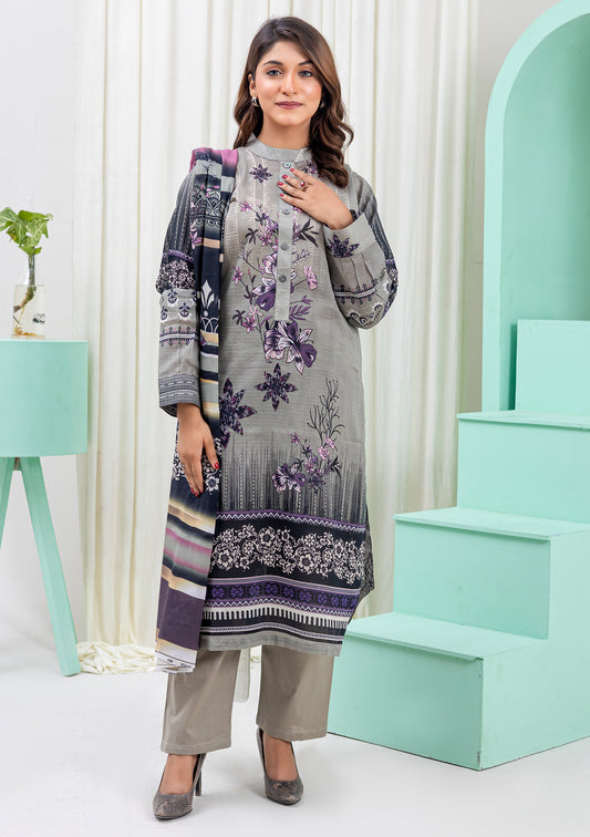 BinNoor Fab Lawn Bana Dora 3Pcs De-LA06-P3057