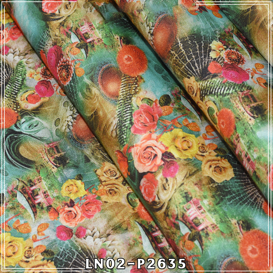 Nisha By BinNoor Fab Linen  De-LN02-P2636