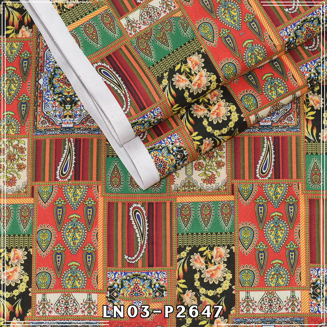 Nisha By BinNoor Fab Linen  De-LN03-P2647