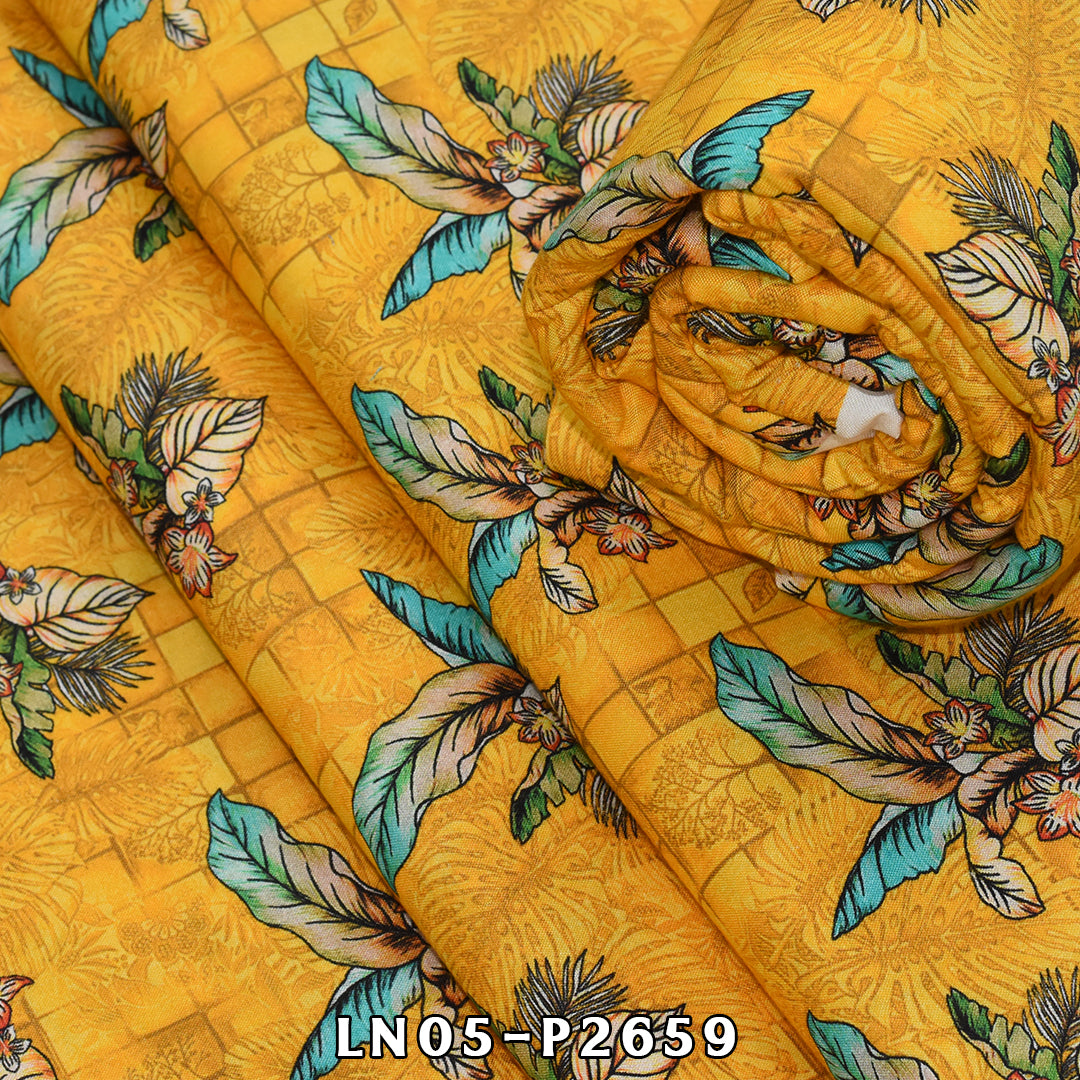 Nisha By BinNoor Fab Linen  De-LN05-P2659