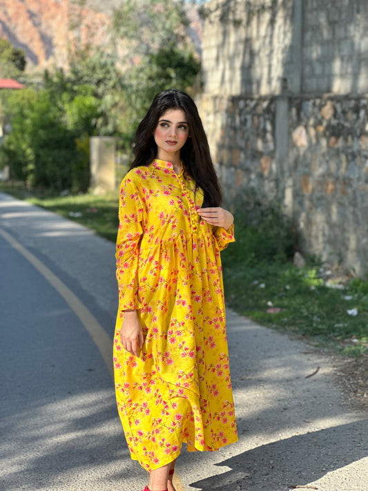 BinNoor Fab Lawn Stitched Maxi DE-LA06-P2-S053