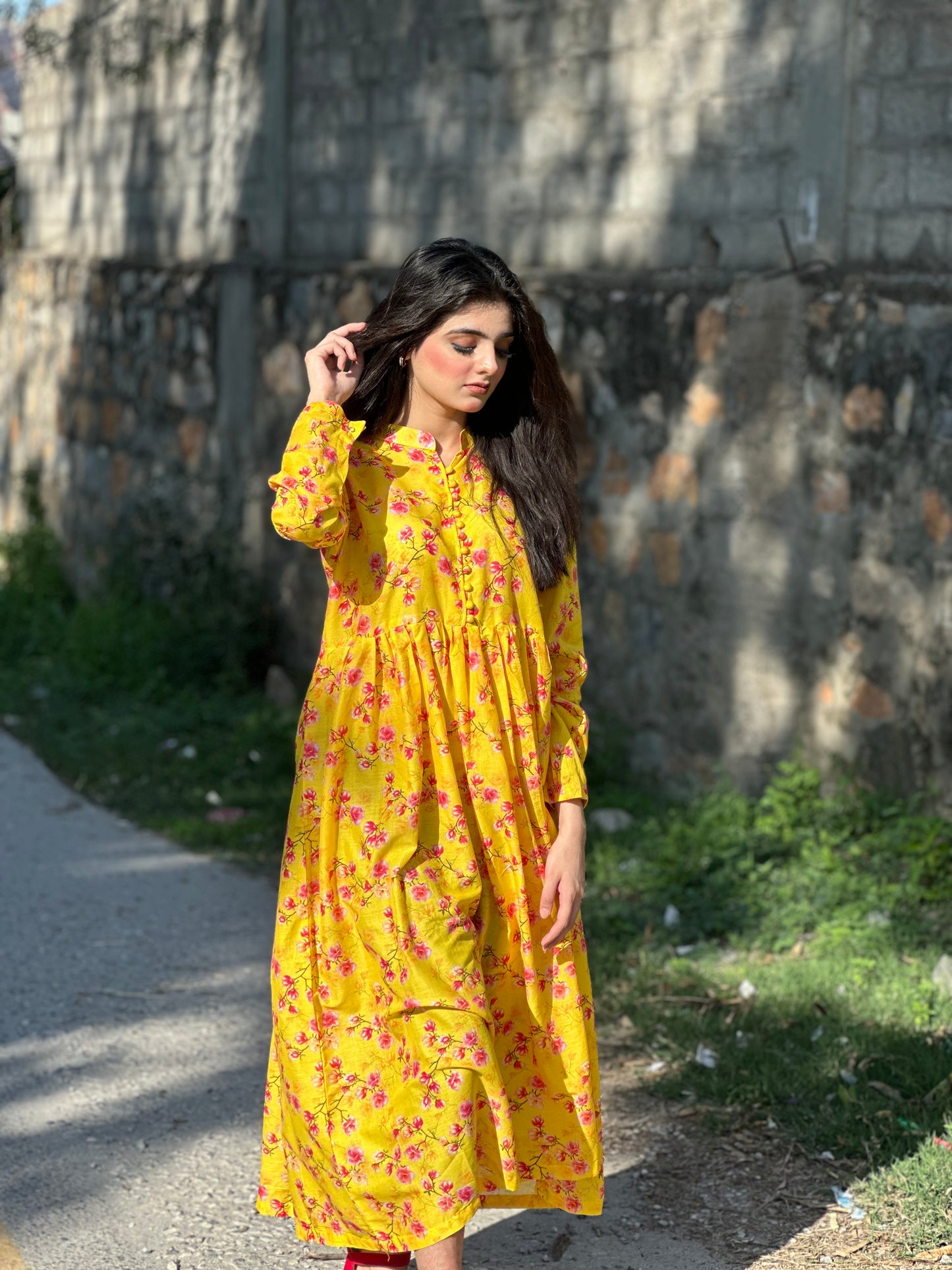 BinNoor Fab Lawn Stitched Maxi DE-LA06-P2-S053