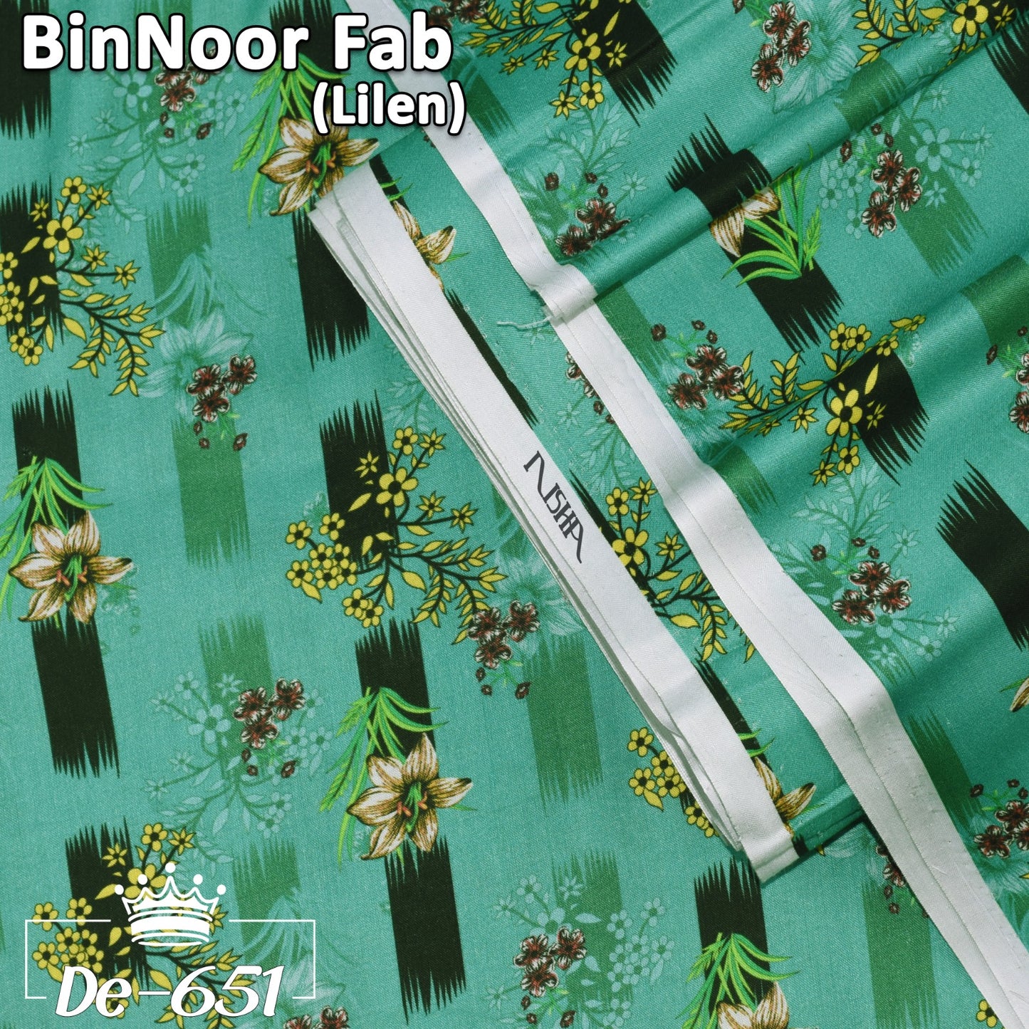 Nisha By BinNoor Fab Linen  De-LN04-P2651