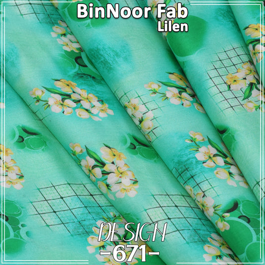 Nisha By BinNoor Fab Linen  De-LN06-P2671