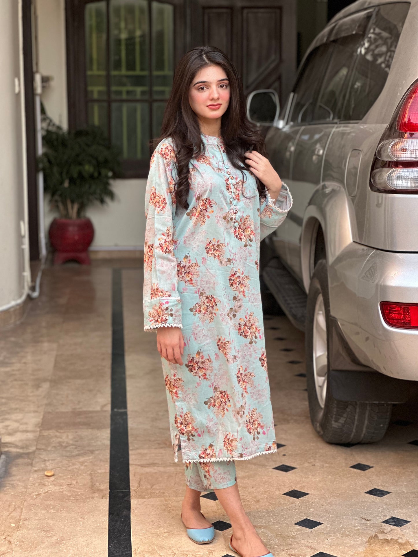 BinNoor Fab Lawn Stitched 2Pcs DE-LA07-P2-S064