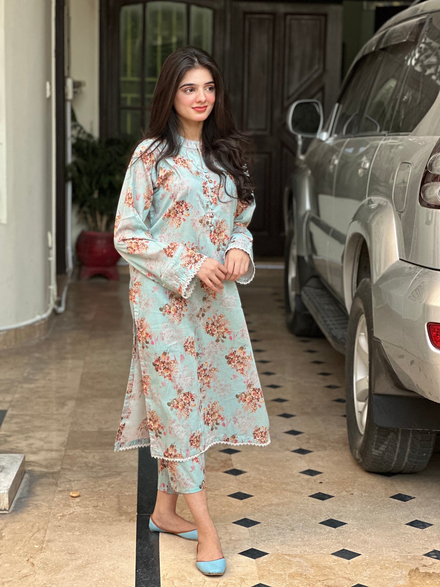 BinNoor Fab Lawn Stitched 2Pcs DE-LA07-P2-S064