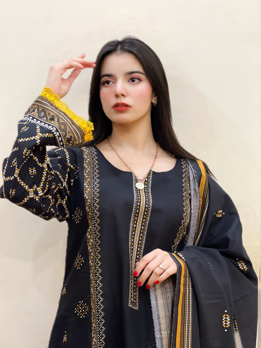 BinNoor Fab Khaddar 3Pcs Vol#1