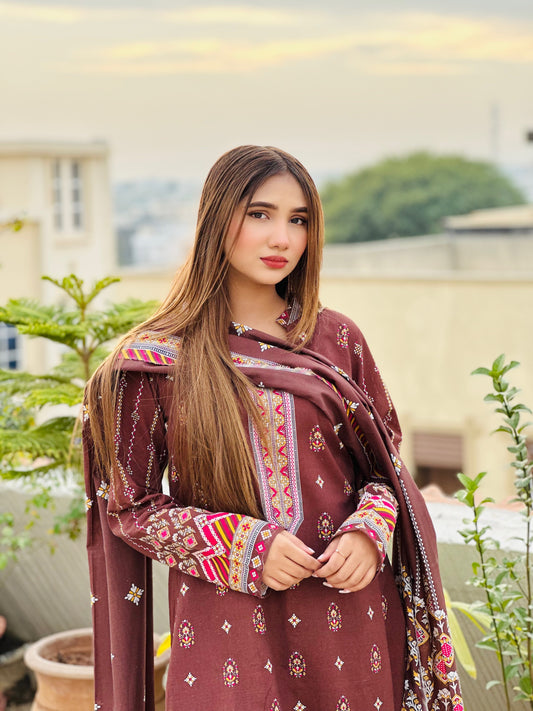 BinNoor Fab Khaddar 3Pcs Vol#1