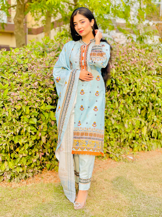 BinNoor Fab Khaddar 3Pcs Vol#1