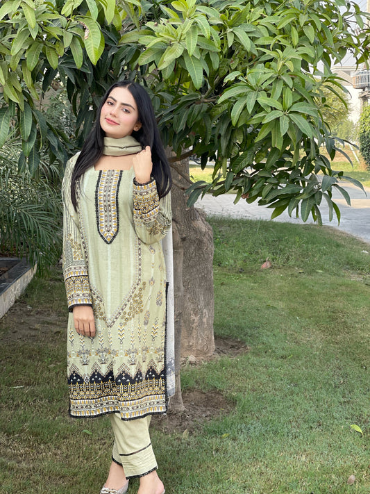 BinNoor Fab Khaddar 3Pcs Vol#1