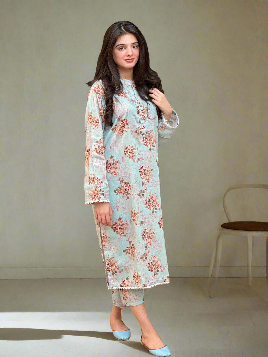 BinNoor Fab Lawn Stitched 2Pcs DE-LA07-P2-S064